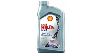 Синтетическое моторное масло SHELL Helix HX8 Synthetic 5W-40, 1 л