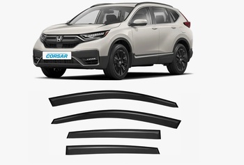 Дефлекторы на боковые стёкла  Honda CR-V (2016г.) Corsar