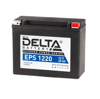 Аккумулятор мото 20А Delta EPS1220 (YTX24HL-BS)