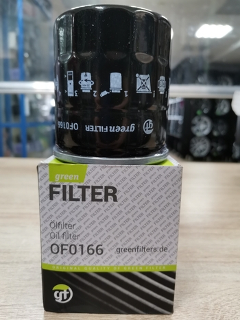 Фильтр масляный GREEN FILTER OF0166 для Ford FOCUS II (1.8/2.0) (Бензин)