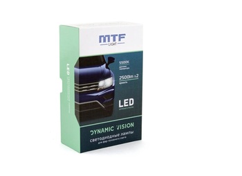 Комплект светодиодных ламп H4 MTF Dinamic Vision LED 28W 2500k/5500 кулер 2шт