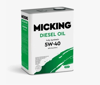 Моторное масло Micking Diesel Oil PRO1 5W-40 API CI-4/CH-4 4л.