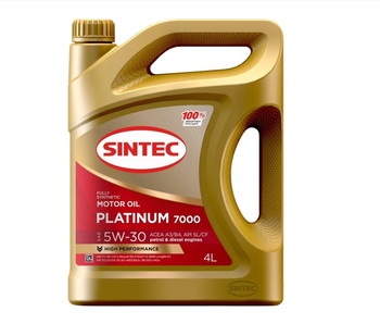 Масло моторное SINTEC PLATINUM 7000 SAE 5w30 ACEA A3/B4, 4л.
