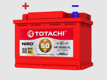 Аккумулятор TOTACHI NIRO MF 56065 VL 60A  прямой