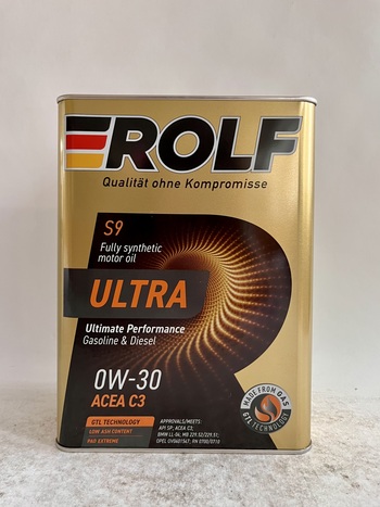 Масло моторное ROLF Ultra 0W30 С3 SP  4л.