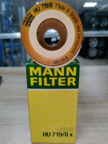 Фильтр масляный MANN HU719/8X для Volvo XC60 (2008->)2.4 DIZ(163л.с.) D3, D4 / Focus II 2.5 ST(2005->)(Картридж)