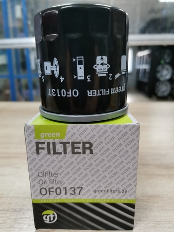 Масляный фильтр GREEN FILTR OF0137 для бензиновых автомобилей Mazda CX5