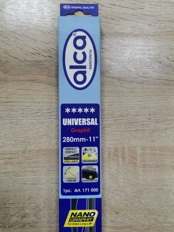 Щетка стеклоочистителя каркасная ALCA Universal Graphit 11 280 мм, 1 шт.