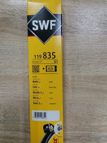 Щетка стеклоочистителя бескаркасная SWF Visionext Single 119835 350 мм, 1 шт.