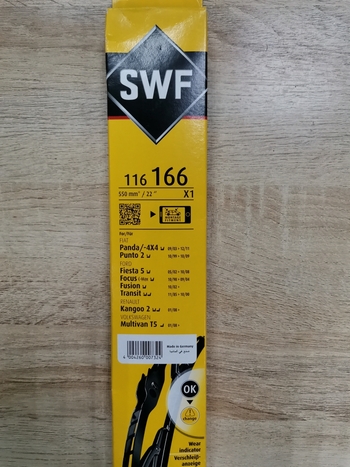 Щетка стеклоочистителя каркасная SWF Das Original 116166 550 мм, 1 шт.