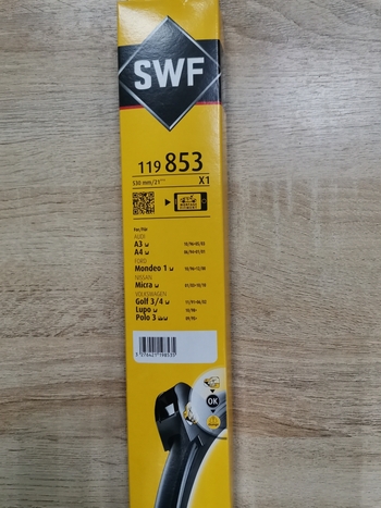 Щетка стеклоочистителя бескаркасная SWF Visionext Single 119853 530 мм, 1 шт.