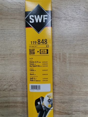 Щетка стеклоочистителя бескаркасная SWF Visionext Single 119848 480 мм, 1 шт.