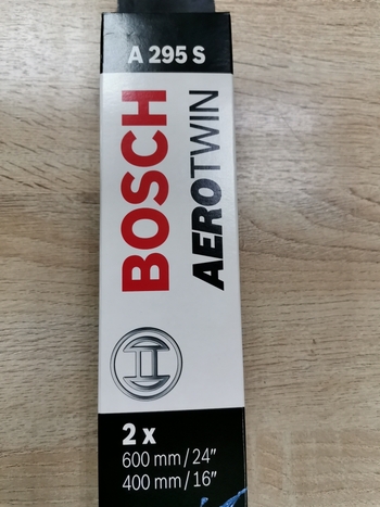 Щетка стеклоочистителя бескаркасная Bosch Aerotwin A295S 600 мм / 400 мм, 2 шт. для автомобилей HAVAL F7(01.2018->),Ford Kuga1(2008-2012)
