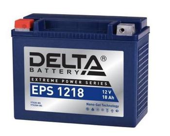 Аккумулятор мото 18А Delta EPS1218 (YTX20-BS)