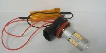 омплект светодиодных ламп H11 SVS в ПТФ с функц. ДХО+повор