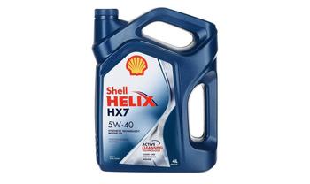 Полусинтетическое моторное масло SHELL Helix HX7 5W-40, 4 л