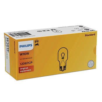 Лампа Philips W16W 12V-16W (V2.1x9.5d) 1шт. 12067