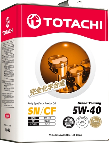 Масло моторное TOTACHI Grand Touring 5W40 SN синт. 4л.