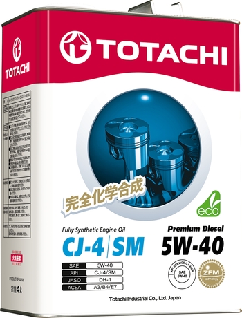 Масло моторное TOTACHI 5W40 CJ-4/SM Premium Diesel синт. 4л. Масло моторное TOTACHI 5W40 CJ-4/SM Premium Diesel синт. 4л.