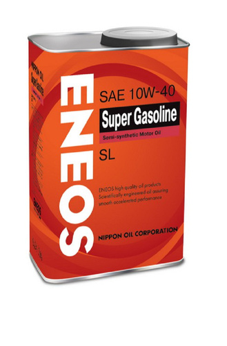Полусинтетическое моторное масло ENEOS Super Gasoline SL 10W-40, 0.94 л