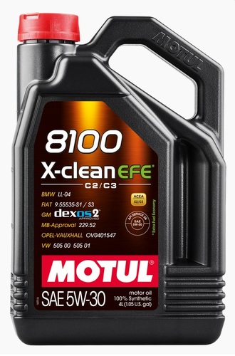 Масло моторное Motul 8100 X-Clean EFE 5W30 4л