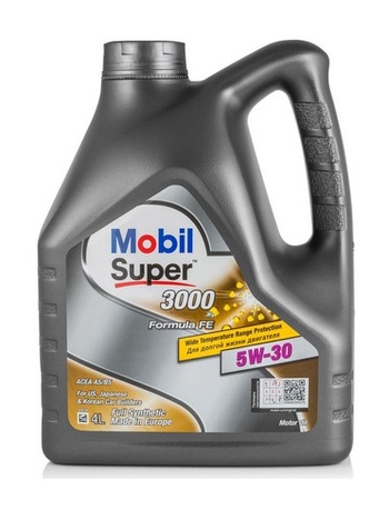 Синтетическое моторное масло MOBIL Super 3000 X1 Formula FE 5W-30, 4 л