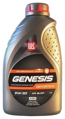 Синтетическое моторное масло ЛУКОЙЛ Genesis Armortech  FDА5/В5 5W-30, 1 л