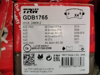 Дисковые тормозные колодки задние TRW GDB1765 для Audi A5, Audi A4, Audi Q5 (4 шт.)