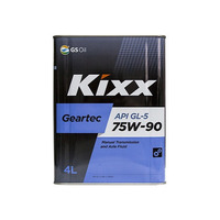 Масло трансмиссионное Kixx Geartec GL-5 75W-90, 75W-90, 4 л