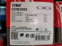 Дисковые тормозные колодки задние TRW GDB3593 для Mazda 3 (2014->)(4 шт.)