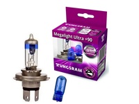 Лампа Tungsram Н4 12V-60/55W Mega Light Ultra  +90% (2шт)
