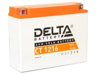 Аккумулятор мото 16А Delta EPS 1216  (YB16AL-A2)