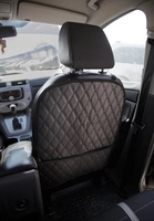 Накидка защитная на спинку сиденья экокожа чёрный FOR CARS