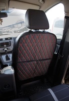 Накидка защитная на спинку сиденья экокожа чёрно-красный FOR CARS