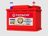 Аккумулятор TOTACHI NIRO MF 56520 VLR 65A обратный