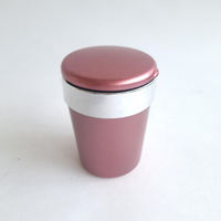 Пепельница с подсветкой (красная) хром  (B4127-RED)