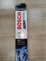 Щетка стеклоочистителя бескаркасная Bosch Aerotwin A242S 600 мм / 550 мм, 2 шт.