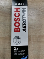 Щетка стеклоочистителя бескаркасная Bosch Aerotwin A557S 700 мм / 400 мм, 2 шт.