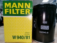 Фильтр масляный MANN W940/81 для автомобилей Toyota