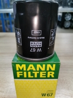 Фильтр масляный MANN W67 для бензиновых автомобилей Mitsubishi, Smart FORFOUR