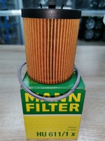 Фильтр масляный MANN HU611/1X для бензиновых автомобилей Opel