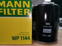 Фильтр масляный MANN WP1144 для дизельных автомобилей Fiat, Peugeot, Citroen / 2.8L
