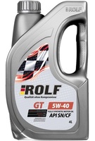 Синтетическое моторное масло ROLF GT 5W-40 SN/CF, 4 л