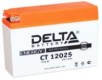 Аккумулятор мото 2.5А Delta CT12025 (YT4B-BS)