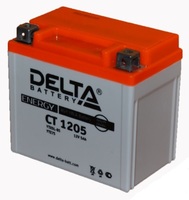 Аккумулятор мото 5А Delta CT1205 (YTX5L-BS, YTZ7S)