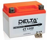Аккумулятор мото 9А Delta CT1209 (YTX9-BS)