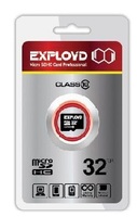 Карта памяти  micro SD 32 ГБ class 10 Exployd
