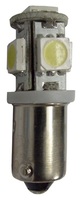Лампа А124 светодиод. (белый) (5SMD) SM-Т8 ВА9S габарит.