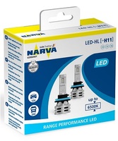 Комплект светодиодных ламп H11/H8 LED Renge Performance  Narva 6000K
