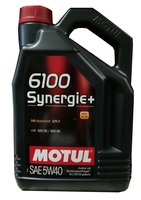 Синтетическое моторное масло Motul 6100 Synergie+ 5W40, 4 л